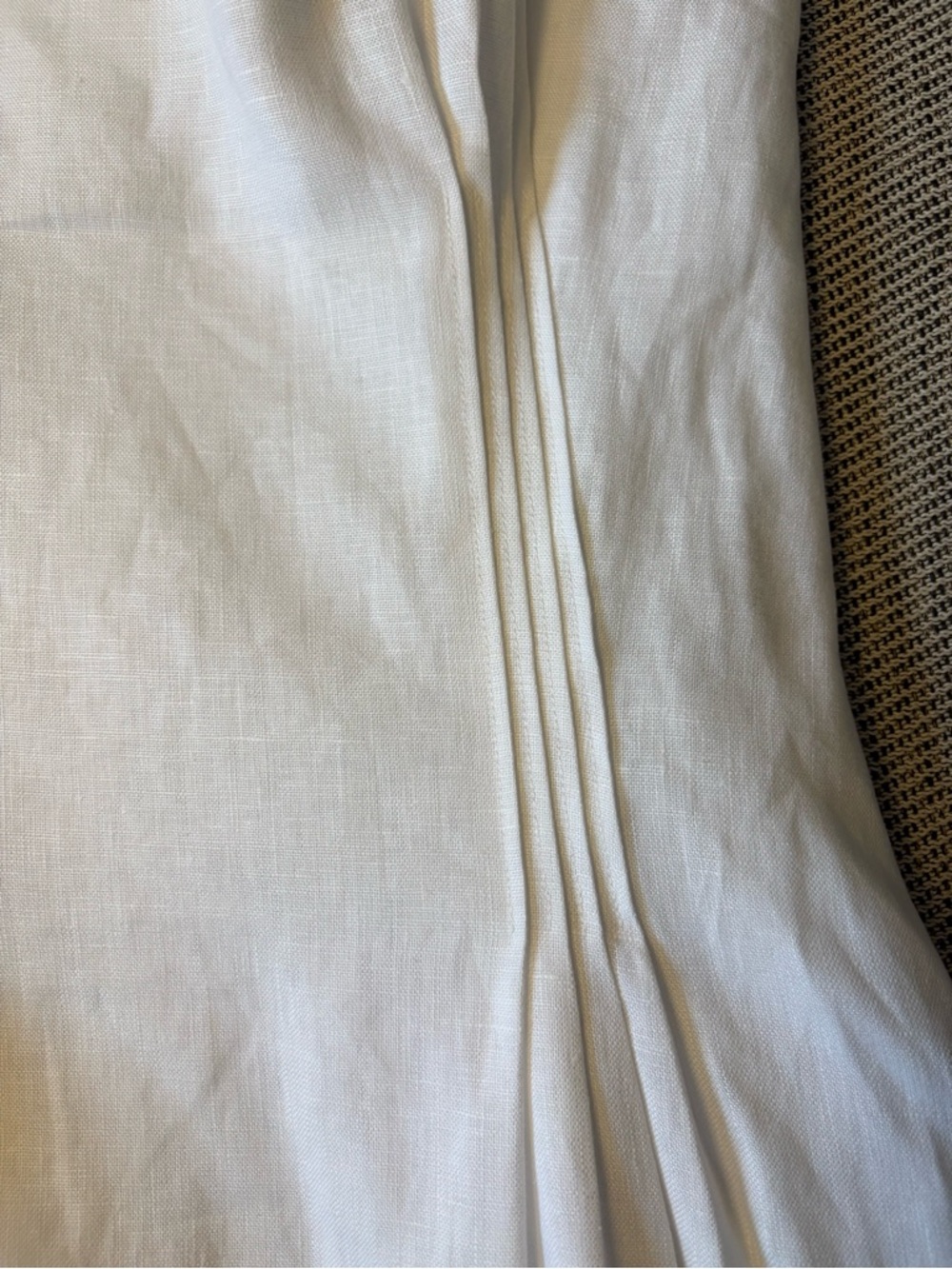 NEW Reformation Pomona Linen Lace Trim Midi Dress White | US 2 UK 6 - Picture 11 of 13